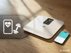 Waga Łazienkowa Elektroniczna Sportowa Alpha - Aplikacja Po Polsku BMI biały
