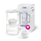 Aquaphor - Dzbanek filtrujący Glass - 2,5l - biały do filtrowania wody pitnej, szklany, wkład B100-25, 1 wkład w