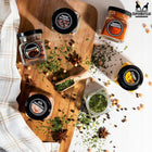 20x Słoiczki na przyprawy 120ml pojemniki na przyprawy + naklejki szklane naczynia kuchenne do produktów sypkich, można