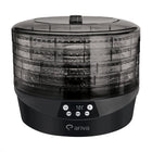 Suszarka do Grzybów Owoców Duża Ø34cm ariva FEN 500W 5 Tac XXL Timer Dehydrator żywności do ziół i warzyw, regulacja