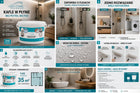 Lakier kafle w płynie, aqua ceramic 1 KG, półmat bezbarwna powłoka do glazury, wydajność 7 m²/l