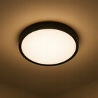 Plafon LED lampa sufitowa panel 18W 4000K czujnik ruchu natynkowy okrągła oprawa oświetleniowa czarna, neutralna biel