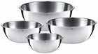 Zestaw misek kuchennych 4 sztuki WMF Gourmet 16cm, 18cm, 22cm i 24cm stal do mieszania i serwowania, nierdzewne, można