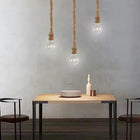 Oprawa lampa sufitowa dekoracyjna lina sznur jutowy e27 loft boho stylowa zwis do wnętrz 1 punkt światła 90 cm