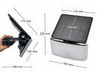 13489 Naświetlacz Solarny LED Lampa z Czujnik Ruchu PIR Zmierzchu Biała oświetlenie zewnętrzne 600 lm 4000 K IP44