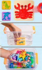 Magiczny największy zestaw XXL ZEL wodny 20 kolorow 20x forma water ELF DIY zabawka sensoryczna kreatywna masa