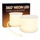 Neon Świetlny LED 360° okrągły na metry 3000K Ciepła biel IP67 elastyczny taśma oświetleniowa 230V 8W 120 lm 1 m