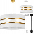 Lampa Wisząca Abażur Sufitowa Żyrandol LED Nowoczesna Loft E27 40 cm Złoty do salonu jadalni kuchni, oprawa na jeden