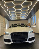 Lampa LED plaster miodu hexagon 245X486 14HEX 624W tuya darmat light 518 plafon geometryczny, oświetlenie sufitowe