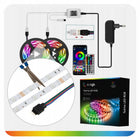 Zestaw LED 20m RGB 5050 Bluetooth muzyka pilot aplikacja 12V 30 diod/m taśma świetlna, podświetlenie TV, dekoracja
