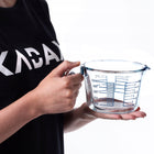 Miarka kuchenna 0,5l dzbanek kubek miarką podziałką skalą pojemnik kubek szklana menzurka do odmierzania płynów i