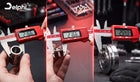 Suwmiarka elektroniczna cyfrowa metalowa 0-150MM dokładna LCD etui baterie kaliper stal nierdzewna precyzja 0,02 mm