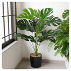 Monstera Sztuczna w Doniczce 70cm Sztuczne Kwiaty Roślina 18 Liści XL dekoracja wnętrz, ozdoba salonu, zielona