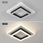 Lampa Sufitowa Plafon LED Czarna Kwadratowa Natynkowa Nowoczesna 30W 4500K oprawa oświetleniowa 30 cm ze zintegrowanym