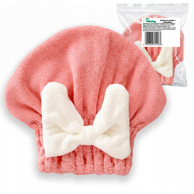 Ręcznik Turban na Głowę do Suszenia Włosów Szybkoschnący z Mikrofibry Gruby czapka do osuszania, chłonna, bez zapięcia, 510–600 GSM włosy ręcznik