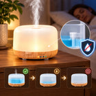 Nawilżacz Powietrza Lampka Nocna Dyfuzor Zapachowy LED Rgb 300ml Pilot biały