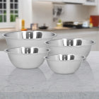 Zestaw misek kuchennych 4 szt metalowe 16cm 18cm 20cm 22cm salaterki ze stali nierdzewnej do mieszania i