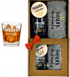 PREZENT dla ŚWIADKA świadkowej ślub podziękowanie ręcznik szklanka whisky haftowany 50x100 cm szary 410-500 GSM OEKO-TEX