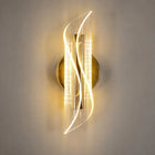 Kinkiet LED Złoty Loft Nowoczesny do Sypialni, Salonu 12W lampa ścienna, oprawa aluminiowa, zintegrowane źródło światła