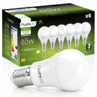 6x Żarówka LED E14 Mała Kulka 8W =60W 880lm 4000K premium lumiled NIE mruga źródło światła, neutralna biel, do lamp i