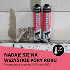 Pianoklej do styropianu EPS XPS PF MW GP zimowy szybki 800ml na 10m2 płyt pianka klejąca, mocowanie izolacji termicznej