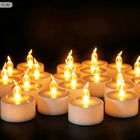 Wkłady LED Tealight świeczki 24 szt białe 4cm płomień baterie w zestawie podgrzewacze dekoracyjne do świeczników i