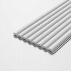 Panel ścienny lamele dekoracyjne ścienne emma sztukateria 25cm x 270cm okładzina do wnętrz, biała, efekt 3D, polistyren