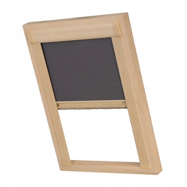 Roleta dachowa termo do okien fakro velux 78x118cm zaciemniająca, kasetowa, osłona przeciwsłoneczna, montaż inwazyjny, gładka