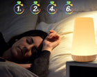 Bezprzewodowa Lampka Nocna 13 Kolory Dotykowa RGB pilot LED Do Sypialni lampa stołowa akumulatorowa ściemniana biała