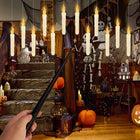 HALLOWEEN PŁYWAJĄCE ŚWIECZKI Z RÓŻDŻKĄ 12 SZT MAGICZNYCH ŚWIECZEK WISZĄCYCH dekoracja na imprezę tematyczną, ozdoba