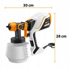 Pistolet natryskowy rosfix nanospray hvlp 1000W 1200ml do malowania ścian elektryczny rozpylacz farby 230V, 30 bar
