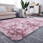 Dywan różowy pluszowy mięciutki shaggy rabbit włochacz 120x170 CM gruby XL prostokątny z poliestru, jednobarwny do