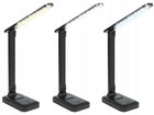 Lampka biurkowa LED do czytania na biurko nocna 3 barwy kreślarska USB HQ ściemniana lampa stołowa czarna 29 cm