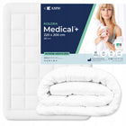 Antyalergiczna Kołdra Medical+ 200x220 Całoroczna Duża Do sypialni AMW pralna w pralce, włókno silikonowe, poszycie