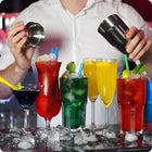 PROFESJONALNY ZESTAW BARMAŃSKI DO DRINKÓW SHAKER 6 ELEMENTÓW + szejker koktajlowy, do przygotowania koktajli, pojemność