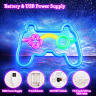 Neon LED na ścianę neony do pokoju game PAD lampka nocna flex USB 5V dekoracja gamingowa, ozdobne światło