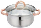 Garnek do gotowania na parze 3 elm, 20cm, 3,1L KB-7728 parowar na indukcję, gaz, kuchenkę elektryczną i ceramiczną, do
