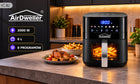 Frytkownica beztłuszczowa AIR fryer 2000W 6l airdweller 8 programów czarna 2000 w czarny