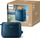 Toster philips HD2511/70 Seria 3000 niebieski 830 w ruszt do bułek opiekacz, 2 kromki, rozmrażanie pieczywa