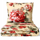 Pościel Bawełna Premium 160x200 Kwiaty Vintage Peonie J&W komplet tekstyliów do sypialni, 3 części, poszewki 70x80 cm