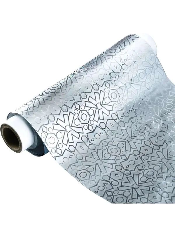 Folia Spożywcza Aluminiowa Gastronomiczna z Mikrotłoczeniem (30 cm) 0,8 kg do pieczenia, grillowania i przechowywania, 60 m, grubość 13 µm