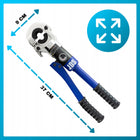 Praska zaciskarka do RUR PEX hydrauliczna zestaw 12 matryc TH u V 15-32mm do instalacji wodnych, ręczna, wymienne