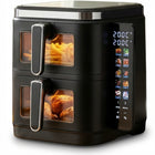 Frytkownica beztłuszczowa dwukomorowa 11L2800W airdweller AIR fryer czarna czarny