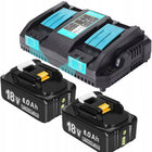 2x BATERIA DO MAKITA BATERIA 6Ah 18V BL1860 BL1860B+ ŁADOWARKA 14.4 -18V akumulator Li-Ion, zasilanie elektronarzędzi