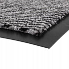 Wycieraczka pod drzwi wejściowa mata do butów zewnętrzna wewnętrzna 60X90CM gumowa tekstylna welurowa czarna 8 mm