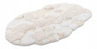 Dywan Shaggy Antypoślizgowy Premium Miękki Puszysty 50x80cm Ozdobny mata łazienkowa, owalna, beżowa, poliester, grubość