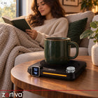 Podgrzewacz Elektryczny do Kubka Kawy Herbaty 40W 40-80°C Timer 12h Prezent 0 l 40 w czarny tworzywo sztuczne