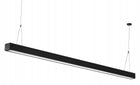 Lampa LED Liniowa Neo Line 190cm 2m 60W 4500K czarna wisząca biuro oprawa sufitowa metalowa z wbudowanym źródłem
