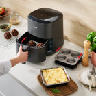 Akcesoria do frytkownicy beztłuszczowej tefal J701S344 Air Fryer 3el. forma zestaw blach kuchennych ze stali węglowej