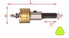 OTWORNICE WIDIOWE DO METALU STALI 5szt 16-30mm wiertła koronowe, wycinaki otworów, aluminium
